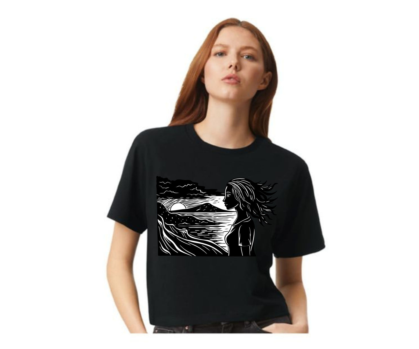 🌾 Boxy Tee | Light & Shadow