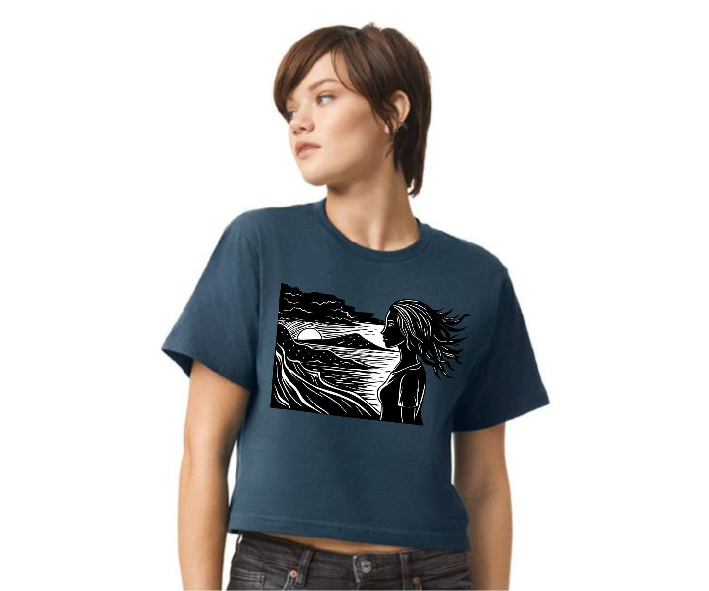 🌾 Boxy Tee | Light & Shadow