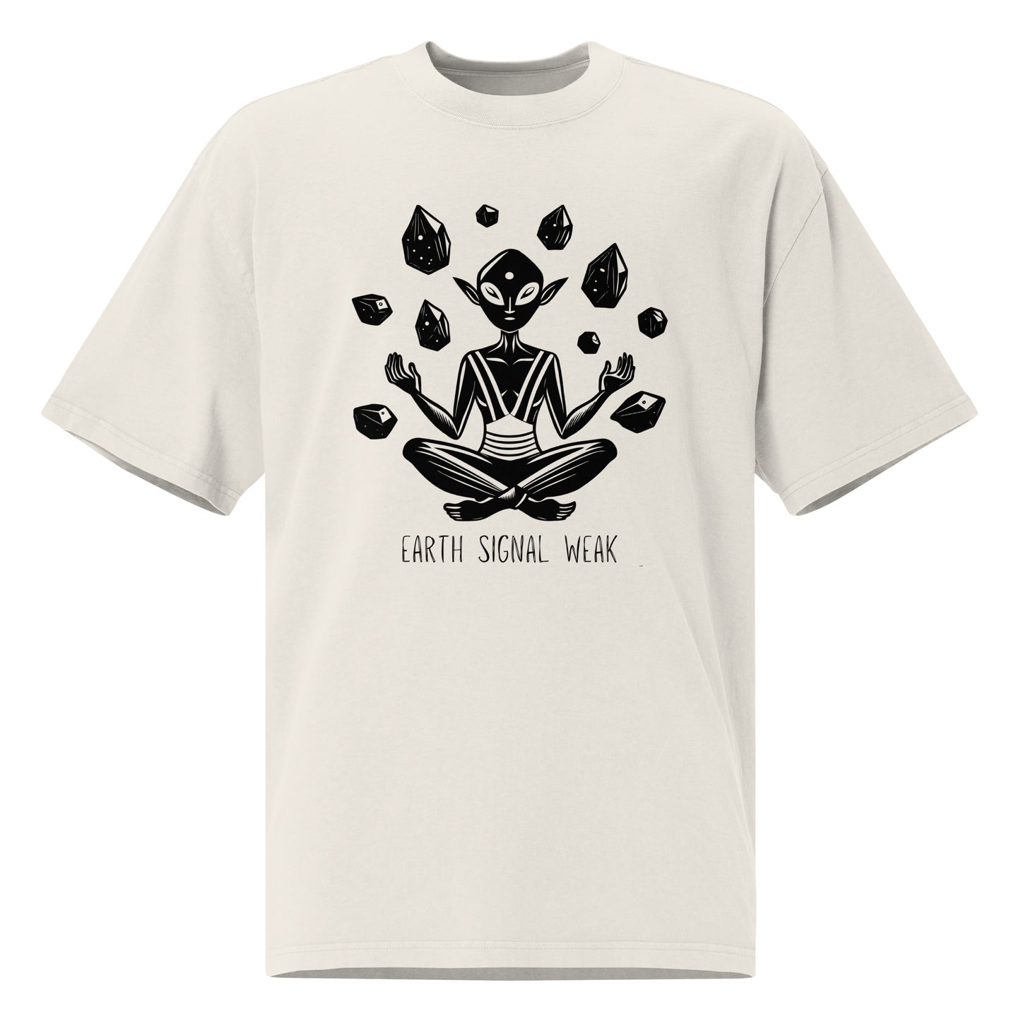 🌍 Heavy Faded Tee| Earth Signal Weak