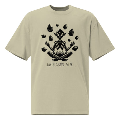 🌍 Heavy Faded Tee| Earth Signal Weak
