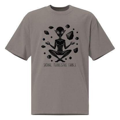 🌍 T-shirt Oversize | Signal Terrestre Faible