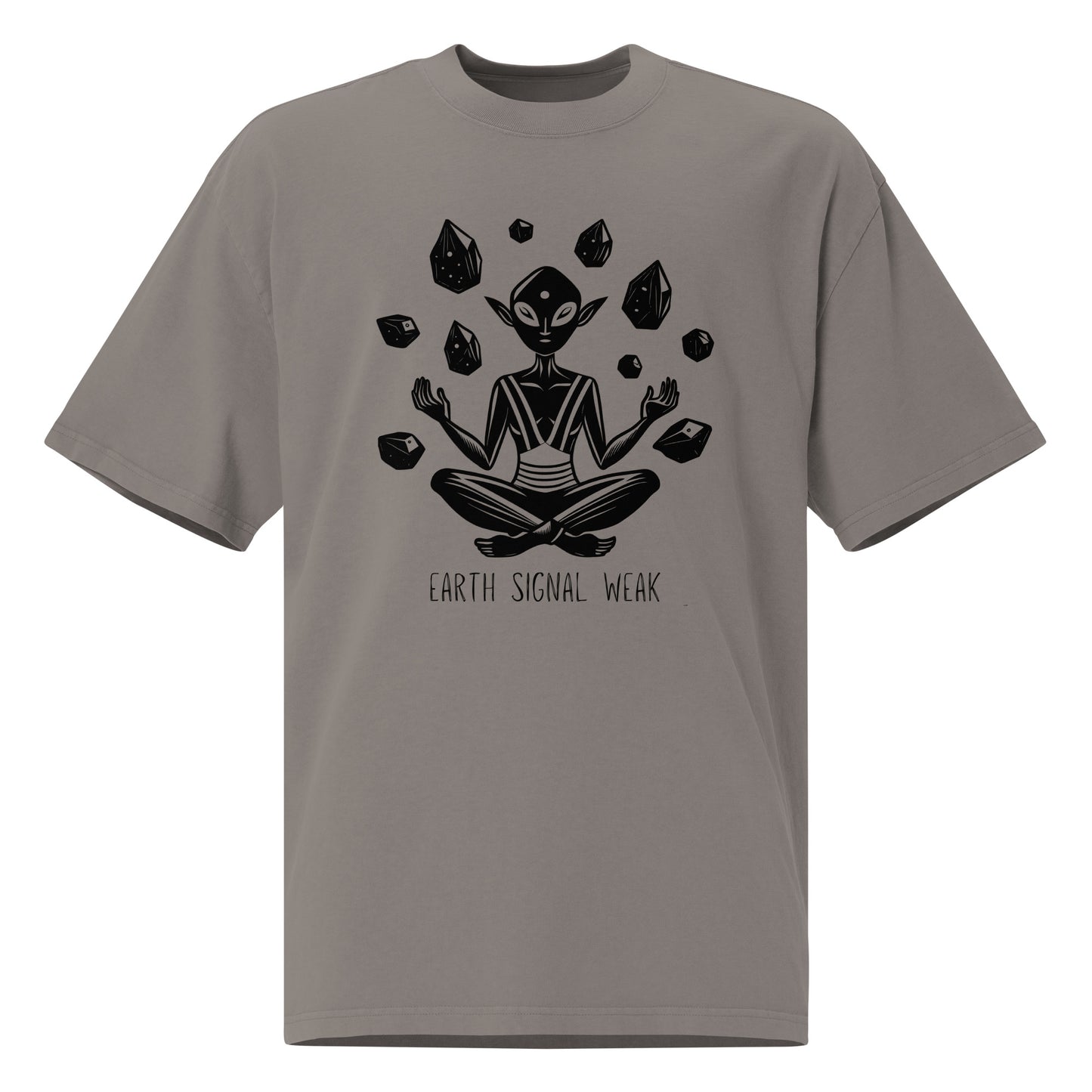 🌍 Heavy Faded Tee| Earth Signal Weak