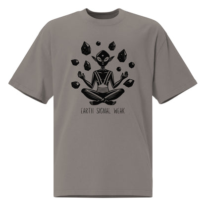 🌍 Heavy Faded Tee| Earth Signal Weak