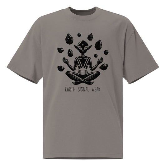 🌍 Heavy Faded Tee| Earth Signal Weak