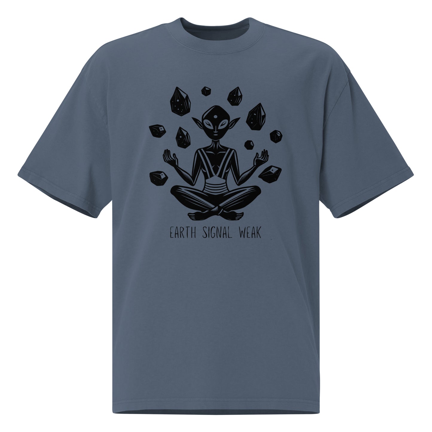 🌍 Heavy Faded Tee| Earth Signal Weak