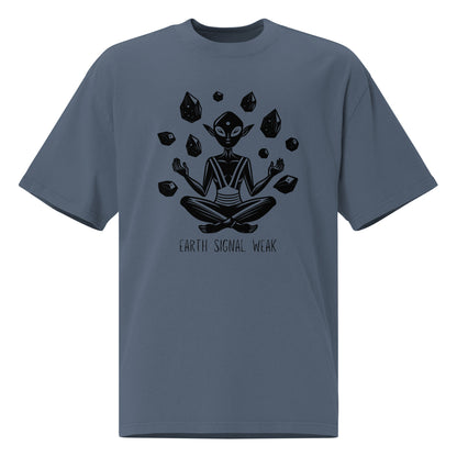 🌍 Heavy Faded Tee| Earth Signal Weak