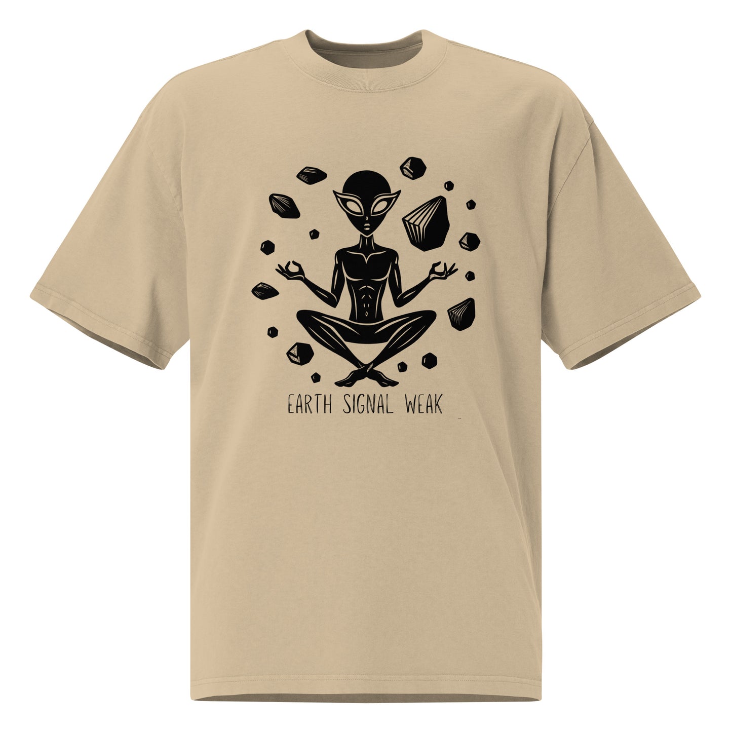 🌍 Heavy Faded Tee | Earth Signal Weak