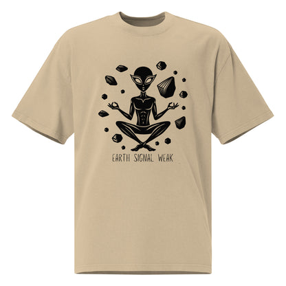 🌍 Heavy Faded Tee | Earth Signal Weak