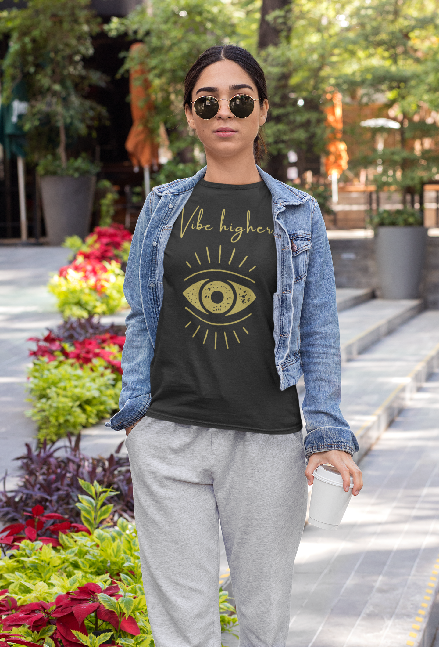🫂 T-Shirt | Vibe Higher, Dig Deeper