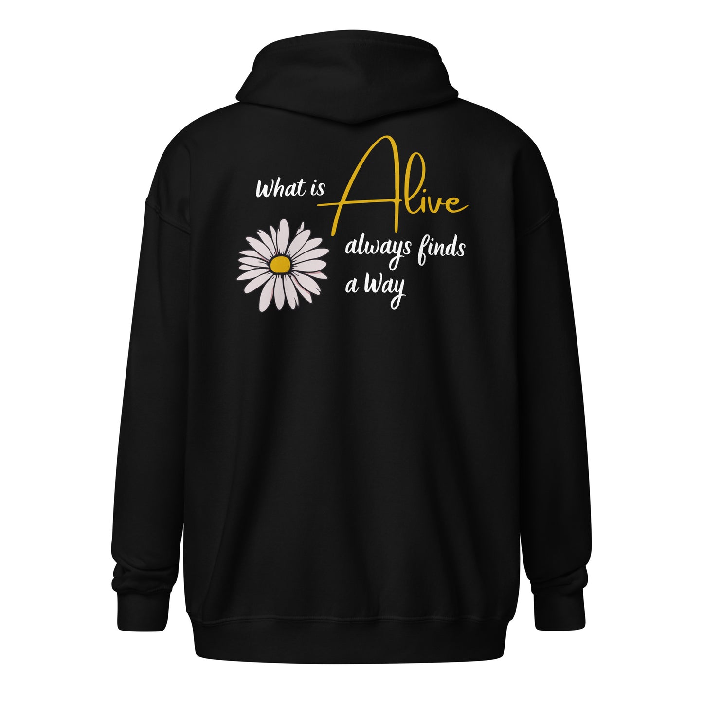 Hoodie zippé | Le vivant trouve toujours un passage