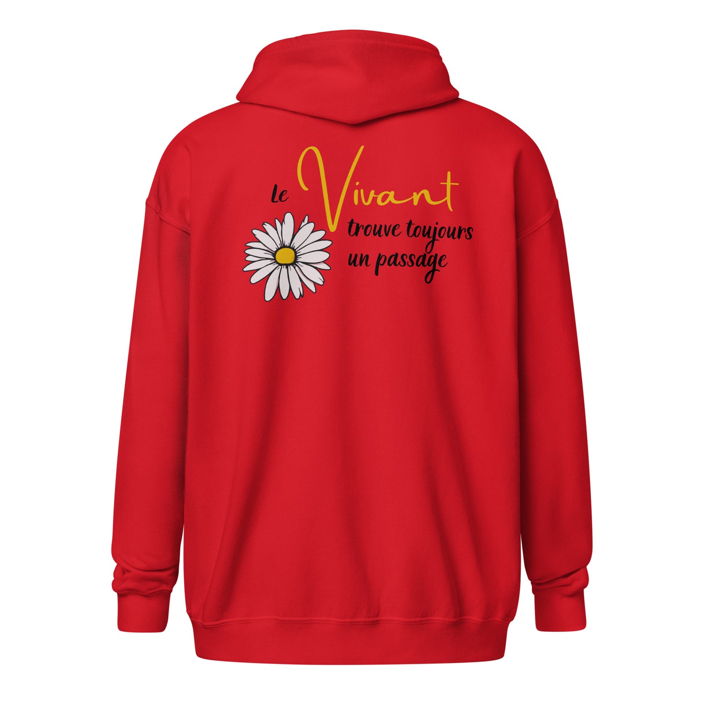 Hoodie zippé | Le vivant trouve toujours un passage