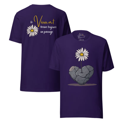 🫂 T-shirt unisexe | Le vivant trouve toujours un passage