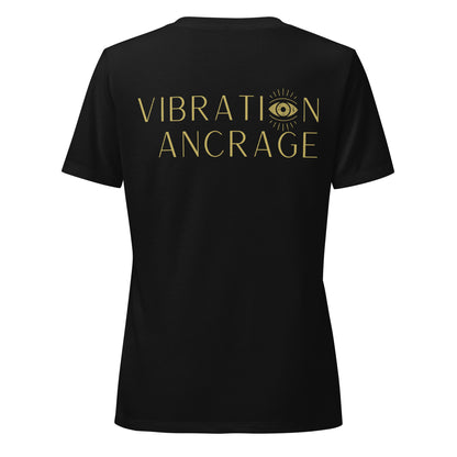 🫂 T-Shirt col en V | Vibration, Ancrage