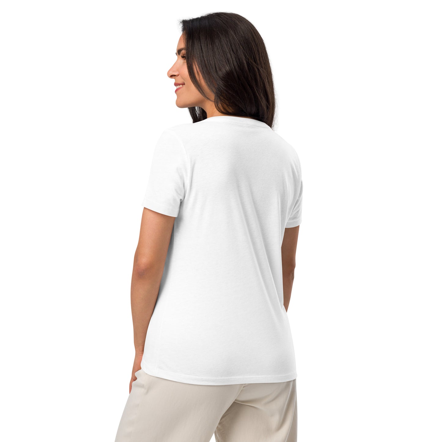 🫂 V-neck t-shirt | Vibe Higher, Dig Deeper