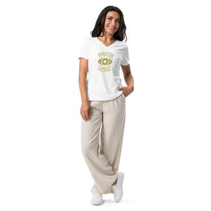 🫂 T-Shirt col en V | Vibration, Ancrage