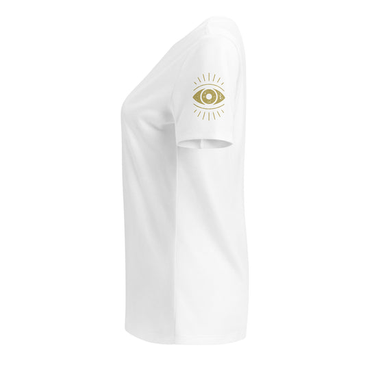 🫂 T-Shirt col en V | Vibration, Ancrage